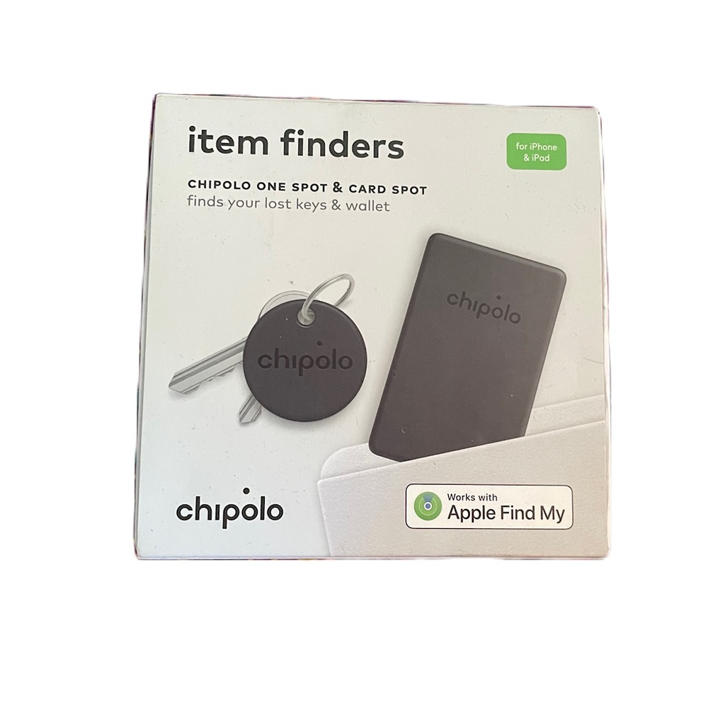 NEW Chipolo - Spot Bundle Item Tracker - Almost Black